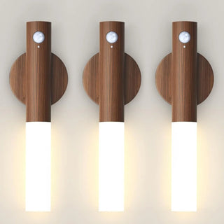 Denise - Detachable Sensor On/Off Reachable Wood Wall Light