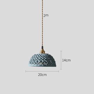 Lowrys - Patterned Ceramic Hanging Pendant Ceiling Light