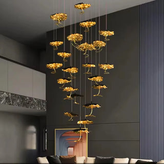 Locus - Hanging Louts Flower Pendant Ceiling Chandelier