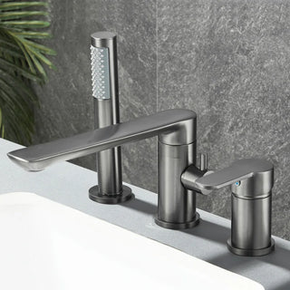 Klaas - Modern 4 Piece Bathtub Tap Set with Handheld Shower