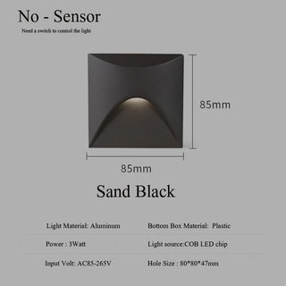 Leroy - Modern Waterproof Indoor/Outdoor Recessed Stair Wall Light