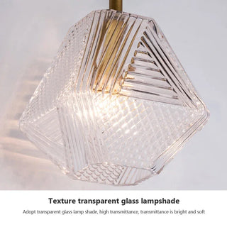 Teddy - Modern Gold Patterned Glass Crystal Wall Light
