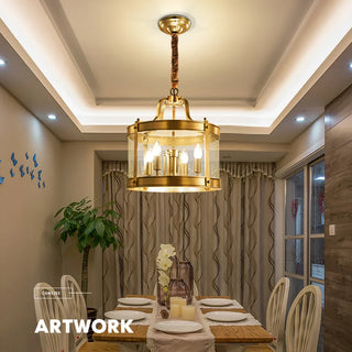 Harper - Modern Golden Glass Pendant Chandelier