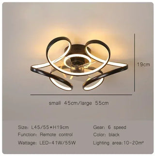 Goddo - Modern 5 Blade Ceiling Fan Light