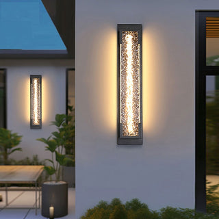 Cole - Modern Stainless Steel LED Patterned Glass Wall Light