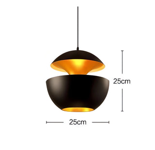 Jeffery - Modern Bronze Apple Round Hanging Pendant Ceiling Light