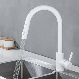Teresia - Kitchen Brushed Gold Pull Out Modern Single Handle Mixer Tap