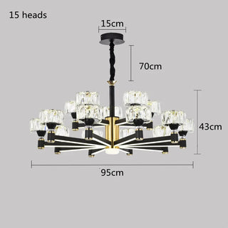 Nagina - Modern Gold Crystal Round Ceiling Chandelier