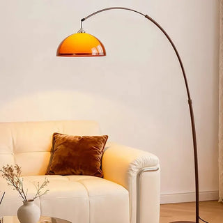 Brunelle - Modern Dark Brown Acrylic Floor Lamp