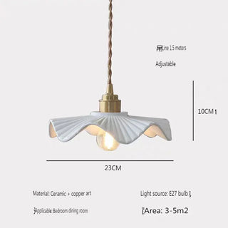 Susan - Vintage Ceramic Hanging Pendant Ceiling Light