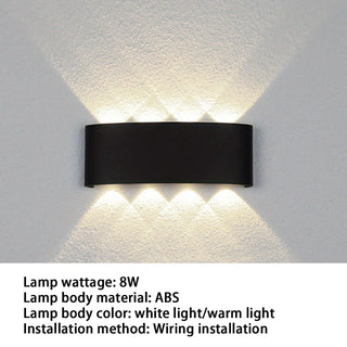 Kenndra - Hex Shaped Up/Down Outdoor Wall Light