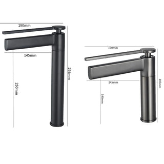 Barak - Thin Single Lever Deck Mounted Basin Mixer Tap