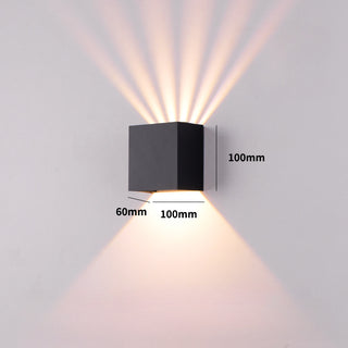 Cicilie - Waterproof Exterior Square Wall Light