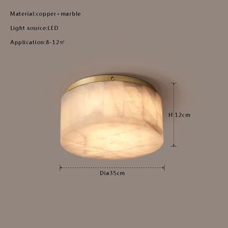 Mandera - Modern Flush Mount Marble Stone Ceiling Light