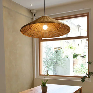Clifton - Woven Rattan Pendant Light Wicker Cone Lamp Shade
