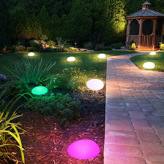 Hipolito - LED Waterproof  USB Chargeable RGB Color Indoor& Outdoor Stone Landscape Lighting