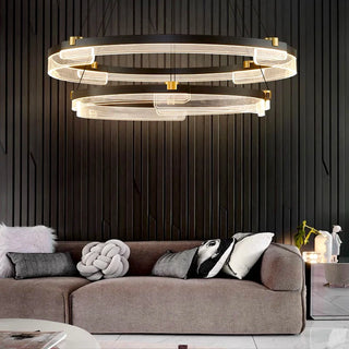 Serena - Modern Hanging Round LED Ceiling Chandelier