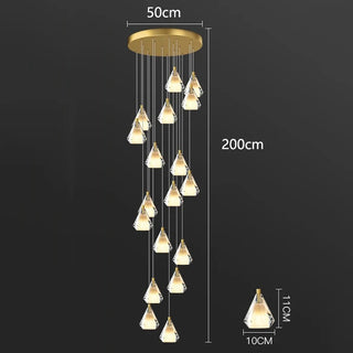 Martina - Crystal Pendant Hanging Chandelier