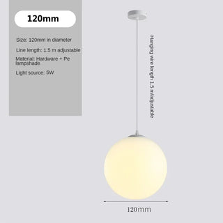 Caen - Nordic Minimalist Milky White Spherical Pebble Pendant Lamp