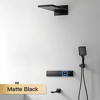 Medea - Brass LED Digital Shower System with Handheld Shower