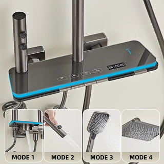 Elysian - Modern Digital Display Shower Set with Handheld Shower