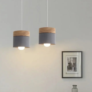Maribo - Nordic Wood Round Pendant Hanging Ceiling Light
