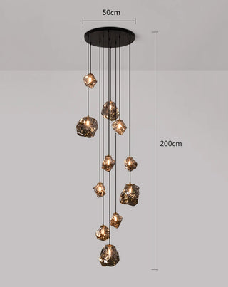Jean - Round Crystal Pendant Chandelier