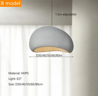 Algarve - Minimalist Wabi-Sabi Closed Shade Pendant Ceiling Light