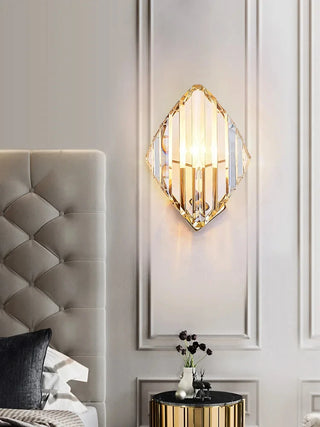 Eren - Luxury Crystal Striped Gold Wall Light