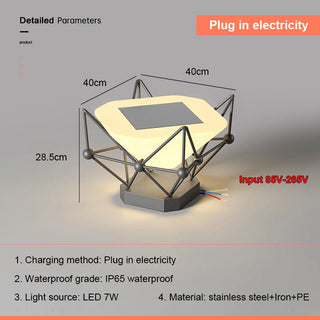 Neoma - Solar Pillar  Super Bright LED Lights Wall Lamp