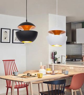 Jeffery - Modern Bronze Apple Round Hanging Pendant Ceiling Light