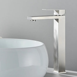 Fasin - Bathroom Faucets Stainless Steel Basin Faucet Tall And Short Deck Mounted