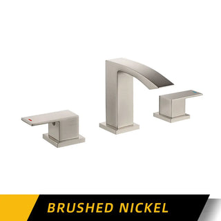 Melodee - Modern Dual Handle Brass Waterfall Basin Mixer Tap