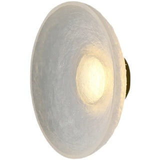 Bellamy - Postmodern Round Transparent Dish Glass Wall Light