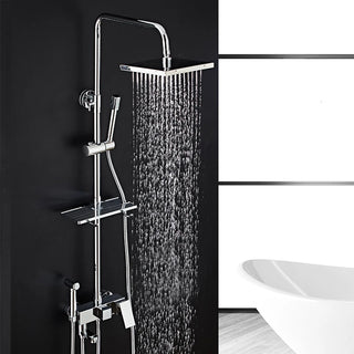 Atticus - Rainfall Wall Mounted Height Adjustable Shower Set