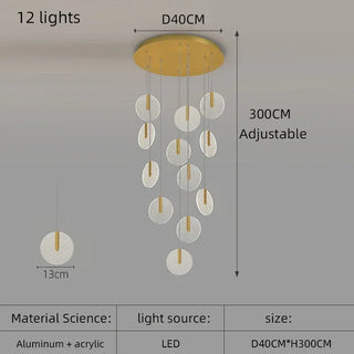 Elena - Hanging Ceiling Pendant Chandelier