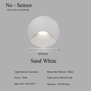 Leroy - Modern Waterproof Indoor/Outdoor Recessed Stair Wall Light