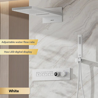 Lazare  - Modern LED Smart Display Wall Mounted Shower Set Multi Function