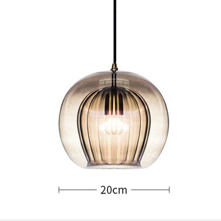Afonso - Glass Double Shade Pendant Hanging Ceiling Light