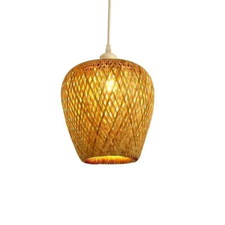Horten - Natural Handwoven Bamboo Lantern Light Pendant