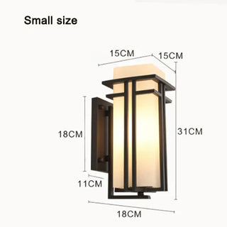 Fransis - Simple Modern Outdoor  Waterproof Glass Wall Lamp
