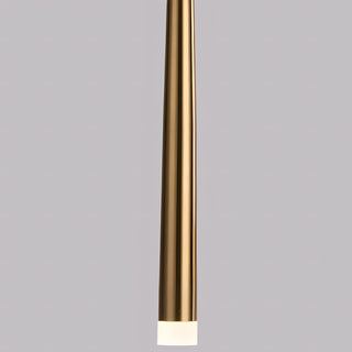 Lille - Narrow Cylindrical Metallic Hanging Pendant Ceiling Light