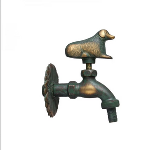 Elnora - Garden Faucet Antique Brass Animal Cold Water Fauce