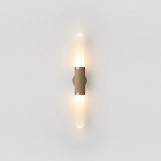 Huntley - Modern Gold Tube Milk Glass Wall Light