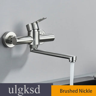 Nikole - Stainless Steel Wall Mounted Dual Hole Mixer Tap