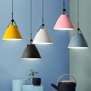 Nugent -  LED Modern Colorful Nordic Round Hanging Pendant Ceiling Light
