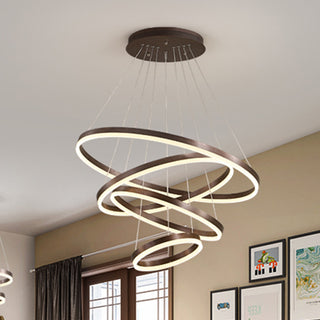 Adel - Modern Multi Ring Hanging Ceiling Chandelier