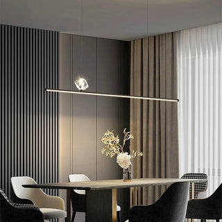 Minore - Minimalist Thin Beam Crystal Hanging Pendant Ceiling Light