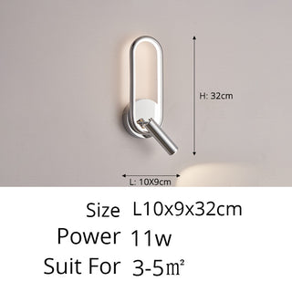 Cris - Modern Adjustable Ring LED Wall Reading Light