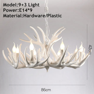 Skye Ridge - Vintage Style Antler Pendant Light – Ideal for Farmhouse or Country Homes